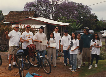 getting our bike certificate...