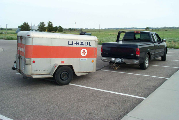 the ford and the uhaul rental...