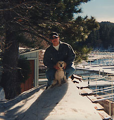 me and gossimer at lake arrowhead...