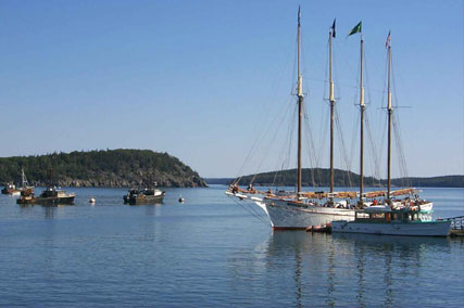 off the harbor of acadia national park...