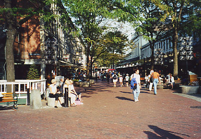 quincy market in boston...