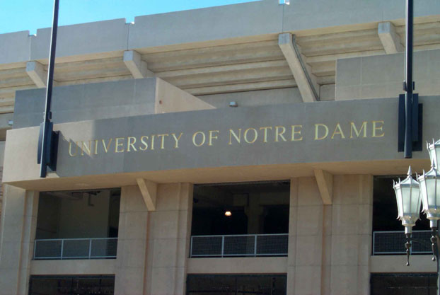 notre dame football stadium...